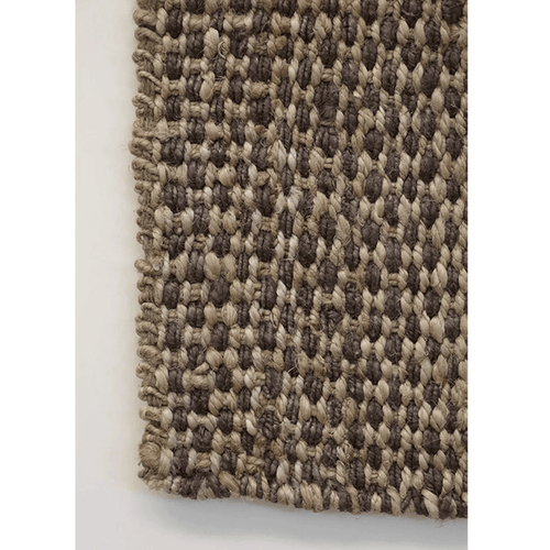 100% Jute Aubergine & Natural Door Mat