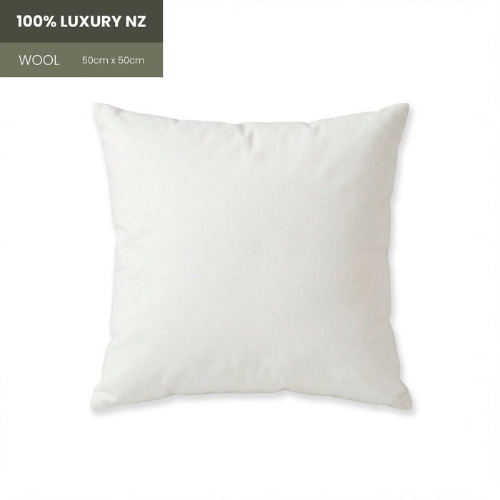 100% Luxury NZ Washed Wool Inner 50x50cm
