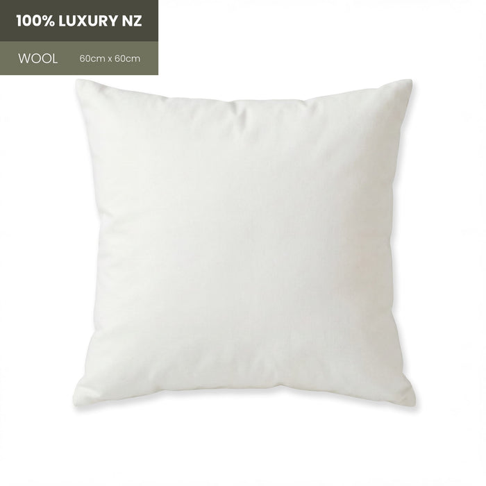 100% Luxury NZ Washed Wool Inner 60x60cm