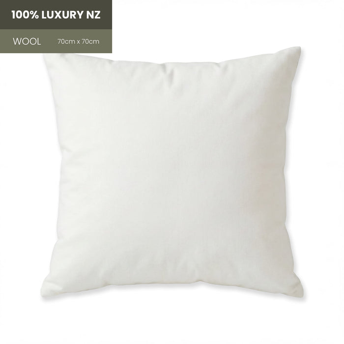 100% Luxury NZ Washed Wool Inner 70x70cm