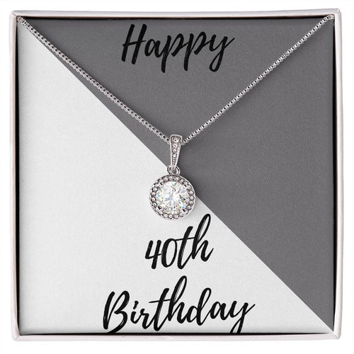40th Birthday Gifts 30th Personalized Necklace Happy 40th Birthday Gifts for Her