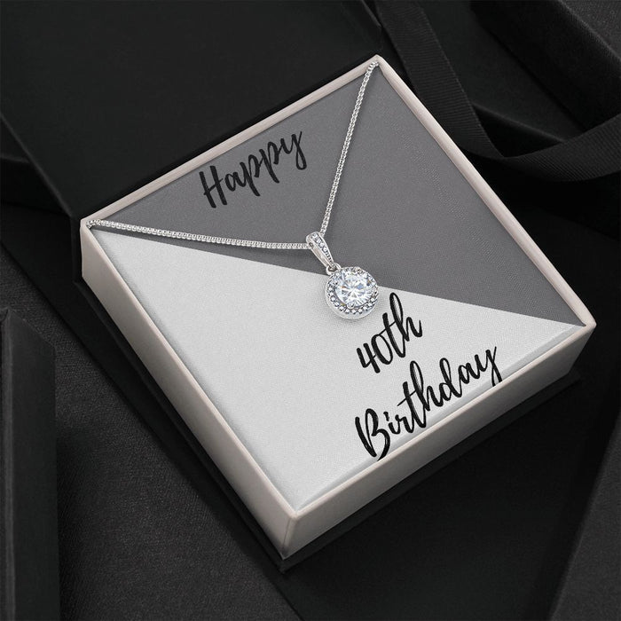 40th Birthday Gifts 30th Personalized Necklace Happy 40th Birthday Gifts for Her