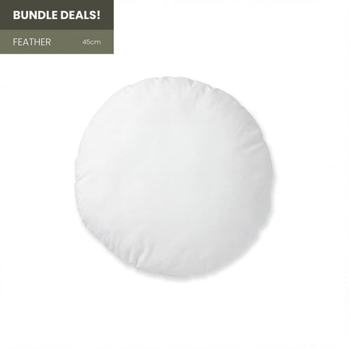 45cm Round Feather Cushion Inner