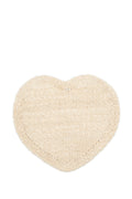 Abaca Woven Heart Placemat in Cream
