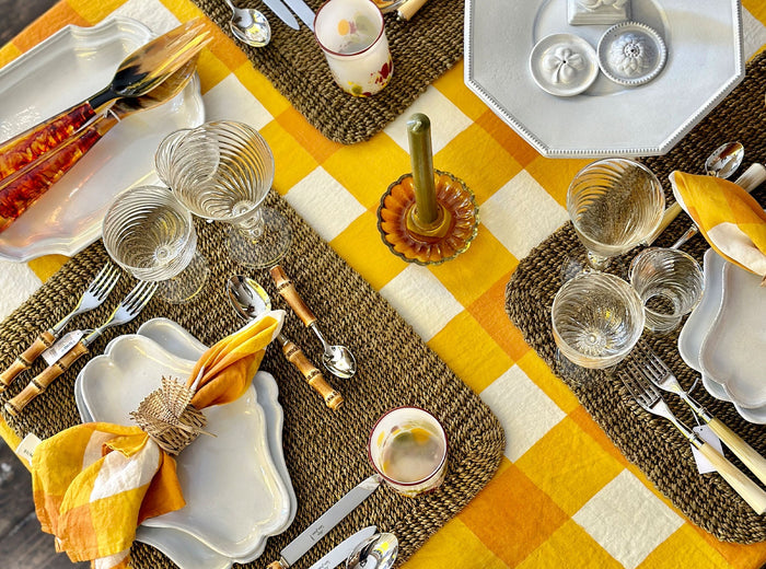 Abaca Woven Rectangular Placemat in Sage