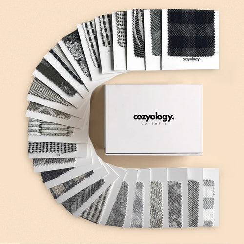 Achromatic Grey Patterned Designer Color Box | 38 Colors