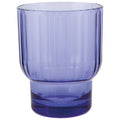 Acrylic Fluted Double Old Fashioned Glass - Violet Blue