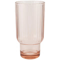 Acrylic Fluted Highball Glass - Blush Pink