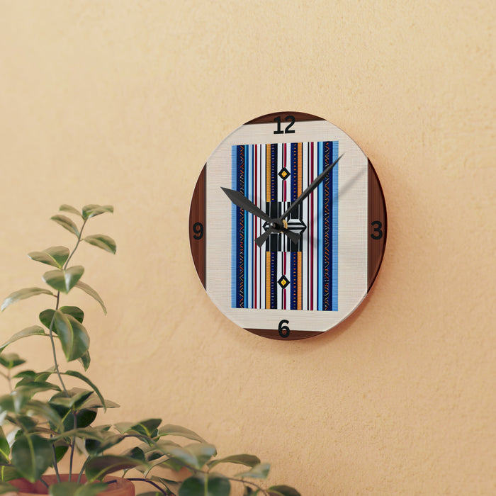 Acrylic Wall Clock - Square or Circle. Nevada Strips Wall Clock
