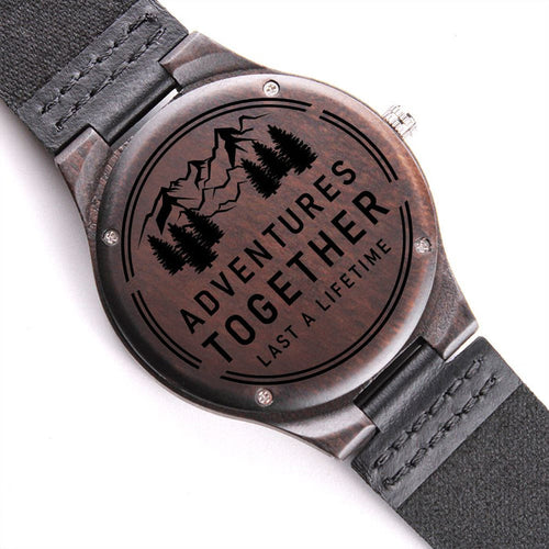Adventures Together Engraved Watch Gift for Him, Christmas Gifts Anniversary Gift