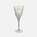 Almas Gold Rim Crystal Wine Glass, 20cm