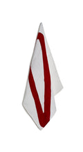 Alphabet Napkin 'D' in Claret Red, 50x50cm