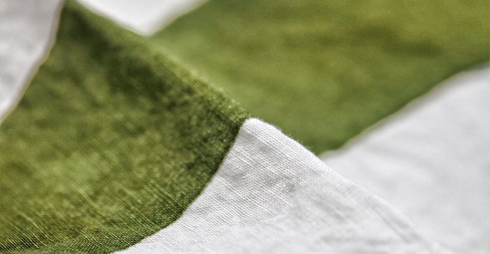 Alphabet Napkin 'J' in Avocado Green, 50x50cm