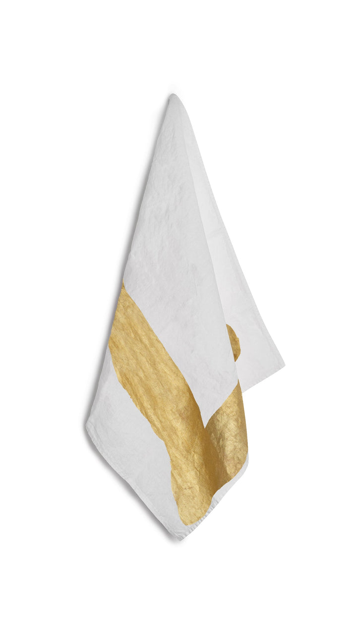 Alphabet Napkin 'L' in Gold, 50x50cm