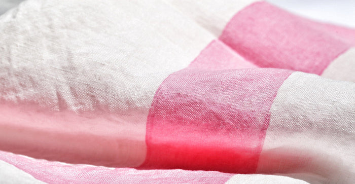 Alphabet Napkin 'L' in Rose Pink, 50x50cm