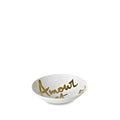Amour Bonheur Porcelain Bowl in Matte Gold