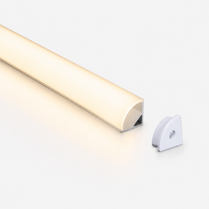 Angled 100 Crescent | Made-to-Order Corner Linear LED Light