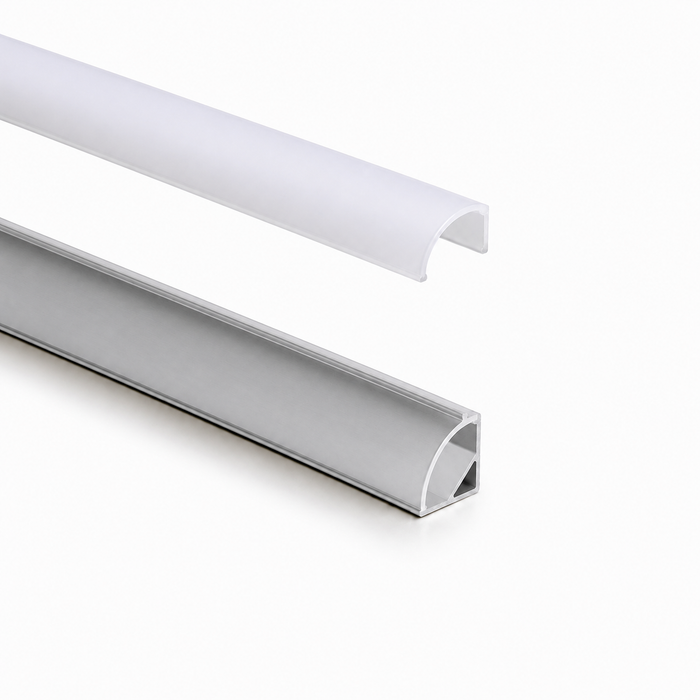 Angled 100 DIY | LED Aluminum Channel & Frosted Diffuser