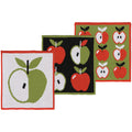 Apple a Day Knit Dishcloth Set of 3