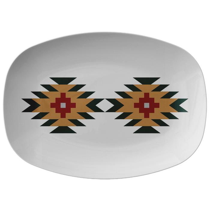Aztec Motif Serving Platter Plastic - Dakoda Goods & Co.