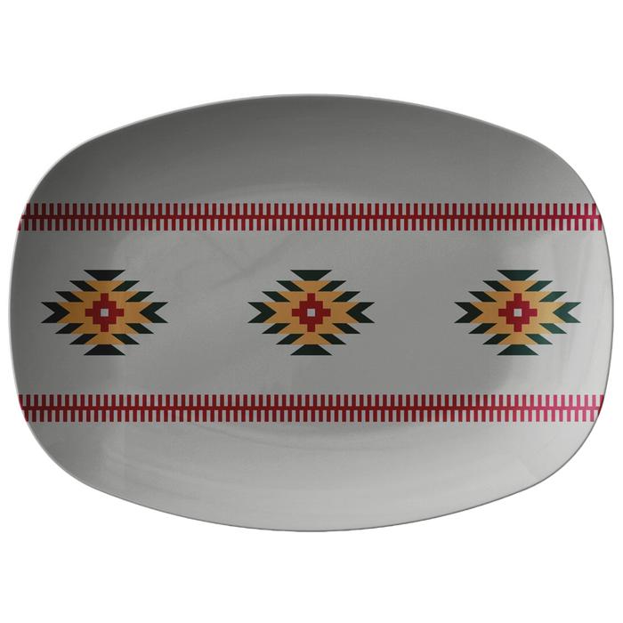 Azul Sunrise Serving Platter Plastic Serving Platter Microwave Dishwasher Safe Suitable for Hot Foods