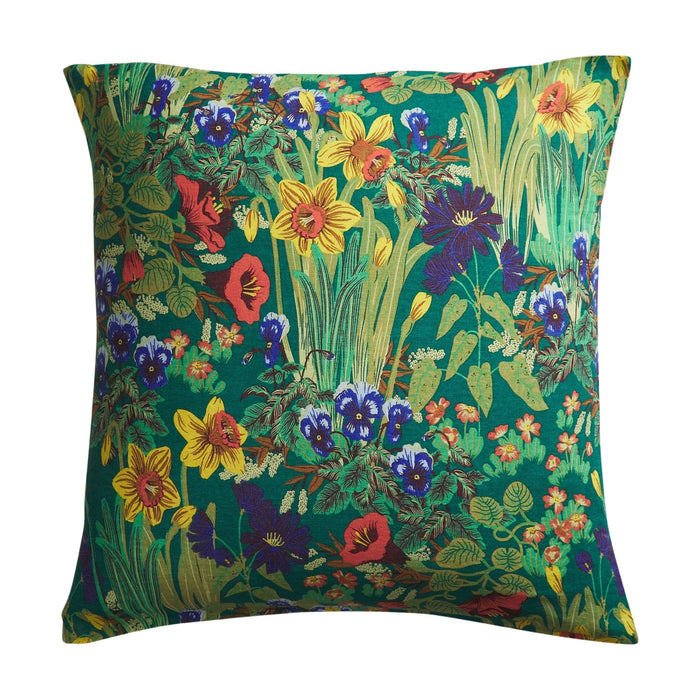 Babette Verdant Linen Euro Pillowcase Set
