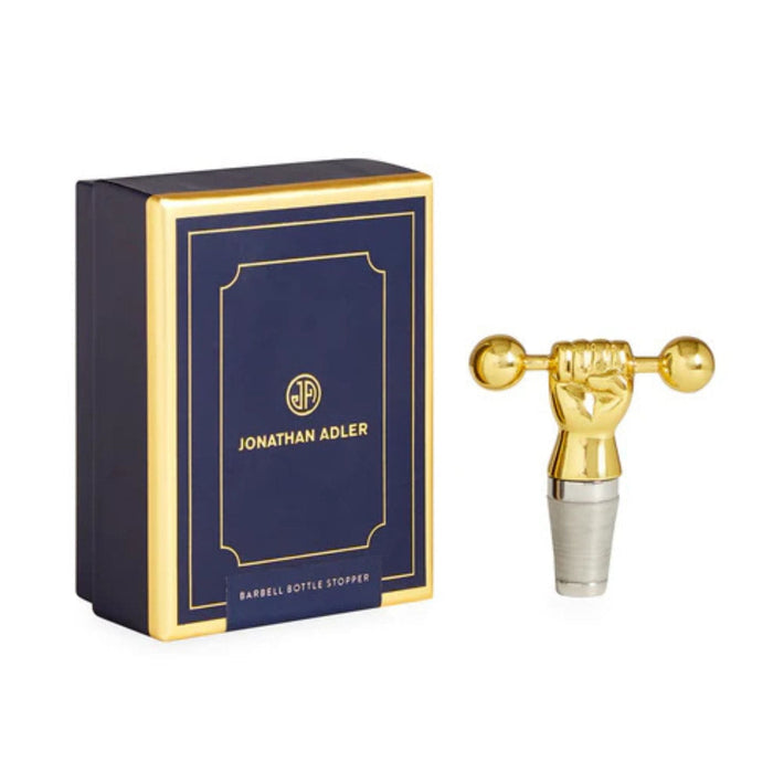 Barbell Bottle Stopper – Brass