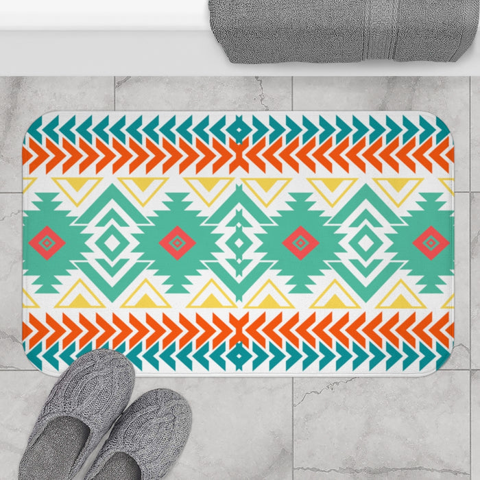Bath Mat, Southwestern, Shower Mat, Boho Bath Mat - Dakoda Goods & Co.