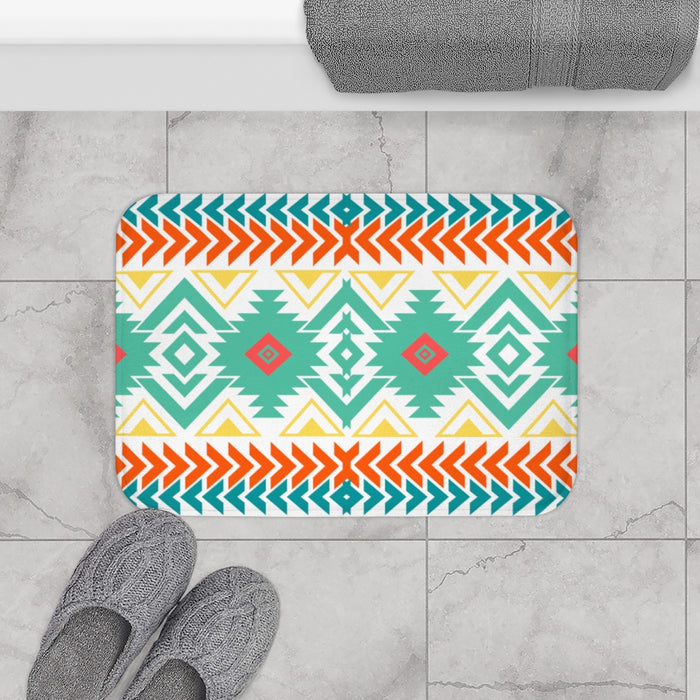 Bath Mat, Southwestern, Shower Mat, Boho Bath Mat - Dakoda Goods & Co.