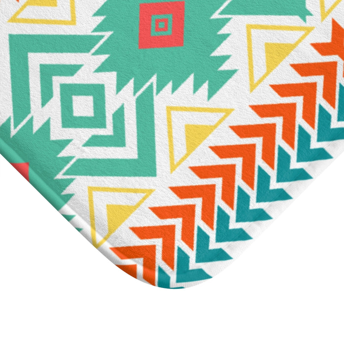 Bath Mat, Southwestern, Shower Mat, Boho Bath Mat - Dakoda Goods & Co.
