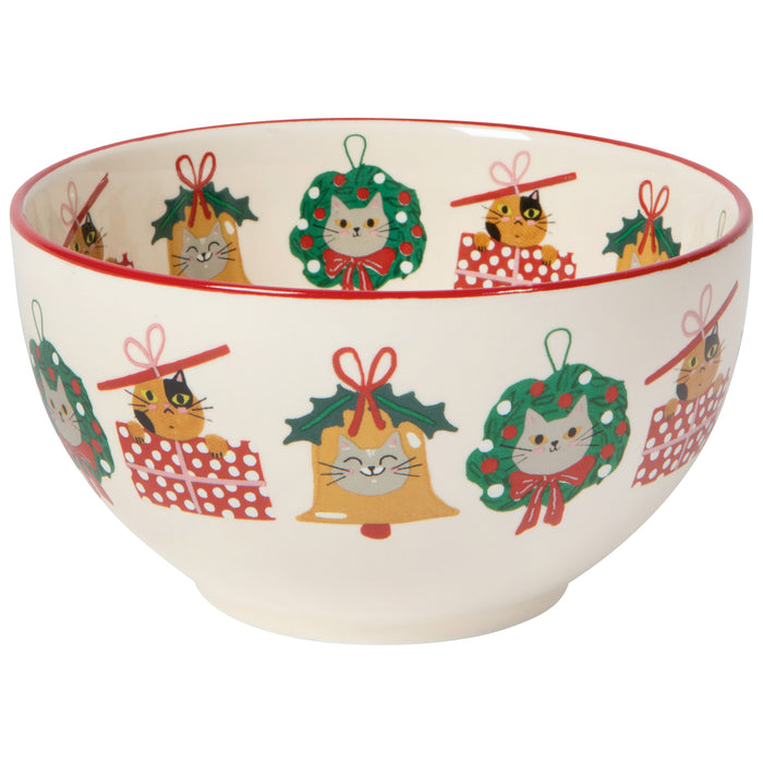 Bauble Cats Christmas Bowls Set of 4 Assorted