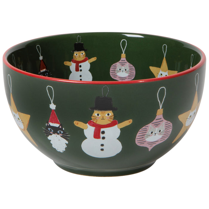 Bauble Cats Christmas Bowls Set of 4 Assorted