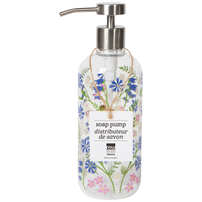 Bee Garden Glass Soap Pump