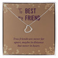 Best Friend Gifts for Birthday Christmas Heart Necklace Silver or Gold - Dakoda Goods & Co.