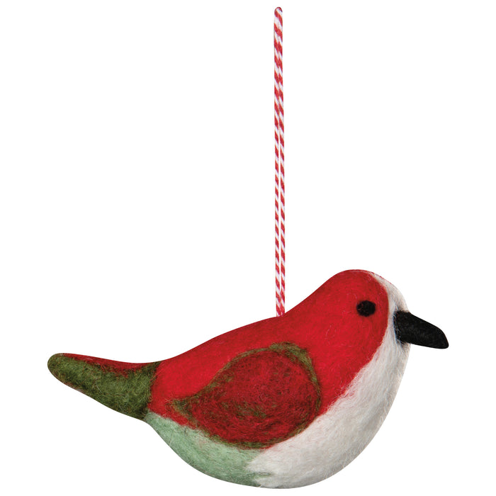 Bird Felt Christmas Tree Ornaments - 3 Assorted Styles
