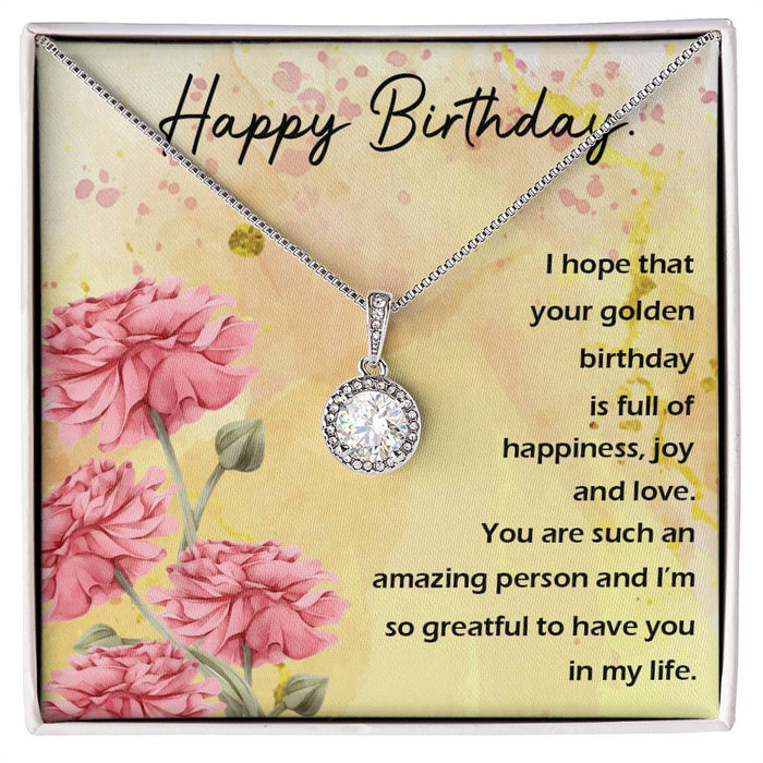Birthday Gifts for Her Necklace Jewelry Gift for Friend Message Card