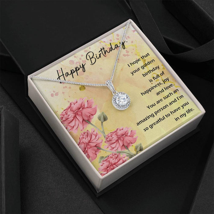 Birthday Gifts for Her Necklace Jewelry Gift for Friend Message Card
