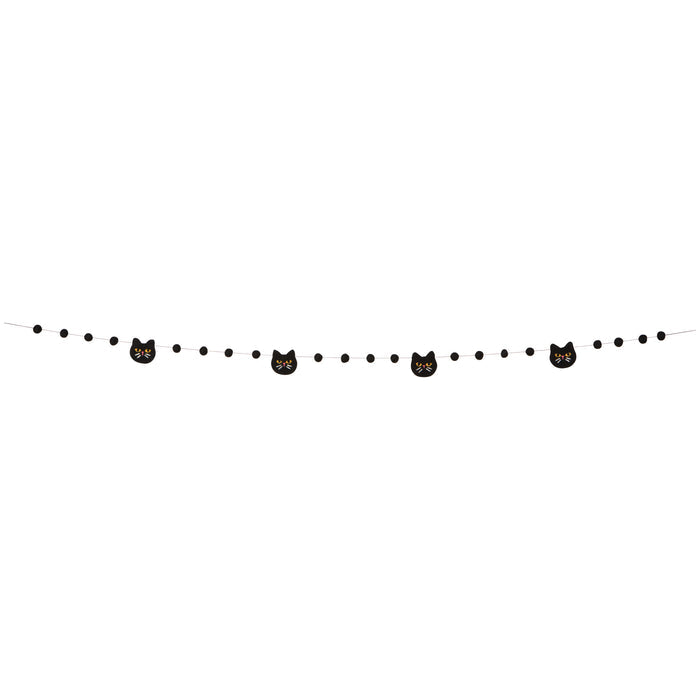 Black Cat Felt Garland