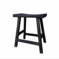 Black Curved Stool