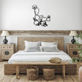 Blooming Cacti Metal Sign Wall Decor