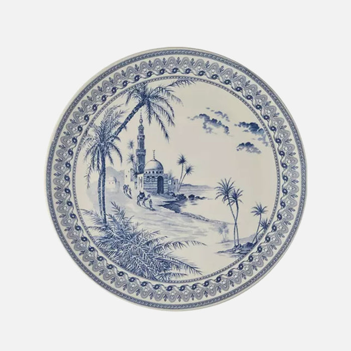 Blue Mismatched  Cake Plate (Ø 30cm)