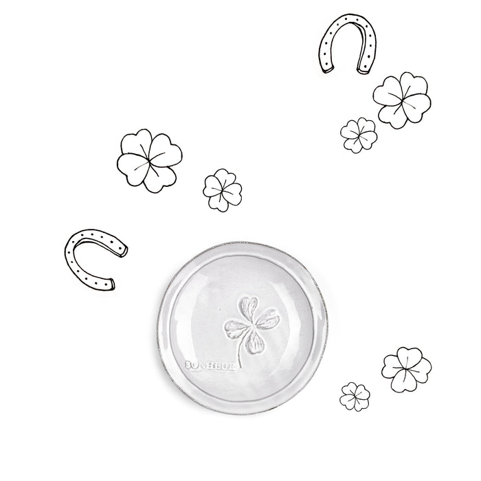 Bonheur Fleur saucer by Astier de Villatte, 13.5cm