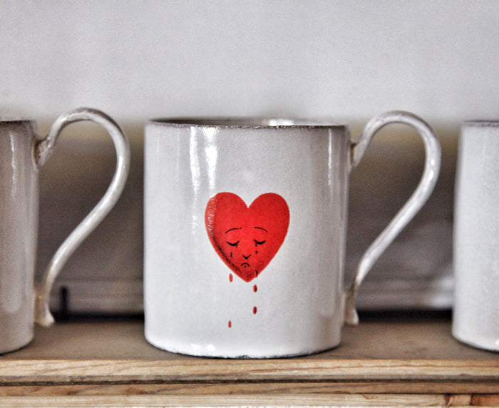 Bonheur Fleur saucer by Astier de Villatte, 13.5cm