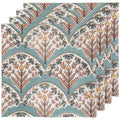 Bouquet Block Print Napkin Set of 4