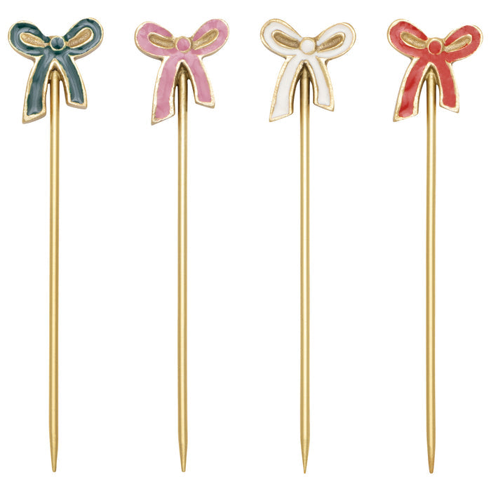 Bowtique Cocktail Pick Set of 4 assorted