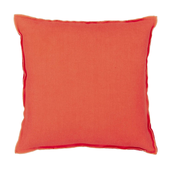 Brera Lino Nasturtium & Papaya 45x45cm Cushion
