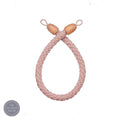 Cable Rope Tieback Heather - Heather colour rope style curtain tiebcks