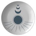 Celestial Blue Plastic Dinner Plate
