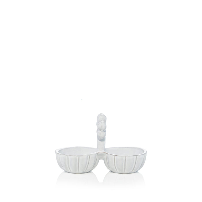 Ceramic Clover Salt & Pepper by Astier de Villatte, 11.5cm