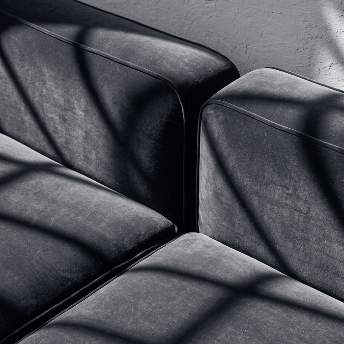 Charcoal Drapery Velvet Fabric